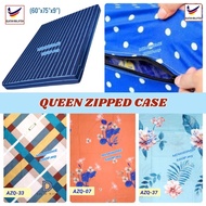 🏡QUEEN Sarung Tilam Berzip Cotton Mattress Zipped Case 双人床垫拉链套 Long zip Cadar Kelamin Bedsheet Cover