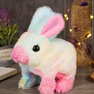 Hopping Bunny Simulated Rabbit Doll Stuffed Animals Natural Movements Hopping Robotic Animal zhicmem