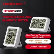 HABOTEST HT682 HT683 Mini LCD Digital Thermometer Hygrometer Temperature Meter Aquarium Pet Fridge F