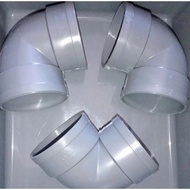 Knee PVC 3 inch, keni pipe 3 inch, ebow 3 inch, keni PVC 3 inch