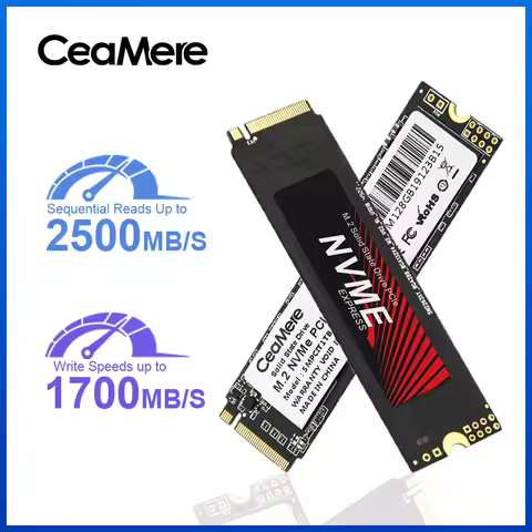 CeaMere NVME M.2 SSD 2-20PCS Pcle 2500MB/S SATA3 128GB 256GB 512GB Solid State Drive Computer Intern