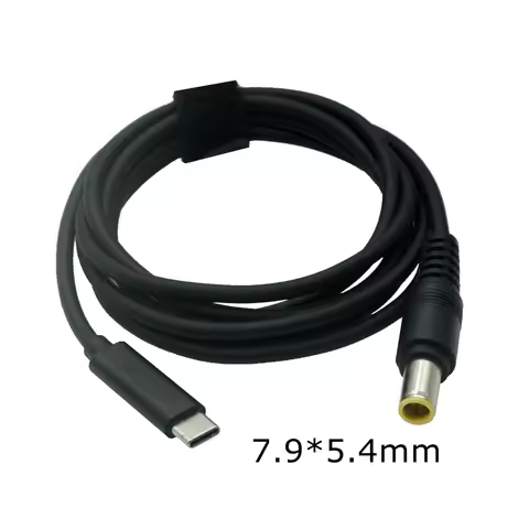 Type C USB C to 7.9*5.5mm Plug Converter Dc Power PD Adapter Charging Cable for Lenovo Thinkpad X60 