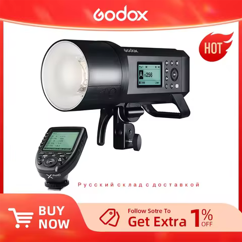 Upgrade Godox AD600Pro 600W Outdoor Flash Li-on Battery TTL HSS Built-in 2.4G Wireless X System