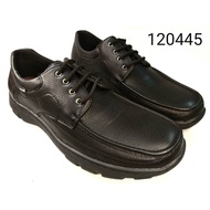 MACERIO MENS' LEATHER SHOES BLACK 120445