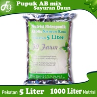 AB mix 5 Liter Serbuk Pupuk Nutrisi Hidroponik Sayuran Daun