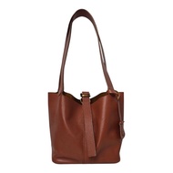 BERNIE Calulla Havana Cowhide Bag Milled Leather Hand Bag