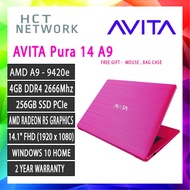 AVITA Pura 14 A9 AVITA Laptop (A9-9420e, 4GB RAM, 256GB SSD, ATI, 14'' FHD, WIN10)