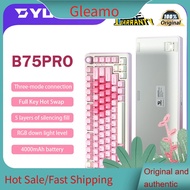 Gleamo Yunzii B75PRO Three-mode Bluetooth Mechanical Keyboard 75% with hot swappable wireless keyboa