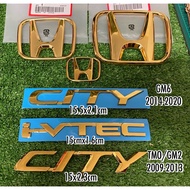Logo emblem city H gold honda city TMO Gm2 city Gm6 facelift honda city gn2