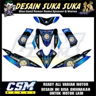 369 DECAL DECAL MOTORCYCLE MIO SOUL CARBON OLD LS STICKER STICKER STRIPING BODY INTERMILAN