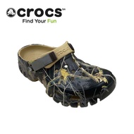 〖ใหม่เอี่ยมของแท้〗Crocs 2023 รูปแบบใหม่ Camo ชายหาดรองเท้าพักผ่อนกลางแจ้งชายหาดรองเท้าแตะรองเท้าแตะคนรักรองเท้าผู้ชายและผู้หญิงกล่องเทป