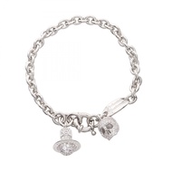 【二手】Vivienne Westwood)手鍊 CIRCE 6102025B/02P102 銀色不銹鋼手鍊 女士 全新