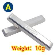 Free Shipping 10-100g Sterling Silver 9999 With Ag9999 Stamp Pure Silver Bullion Bar Solid Handmade 