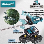 MAKITA DUH523Z / DUH523RFE / DUH523RME 18V Cordless Hedge Trimmer 520MM (20-1/2")