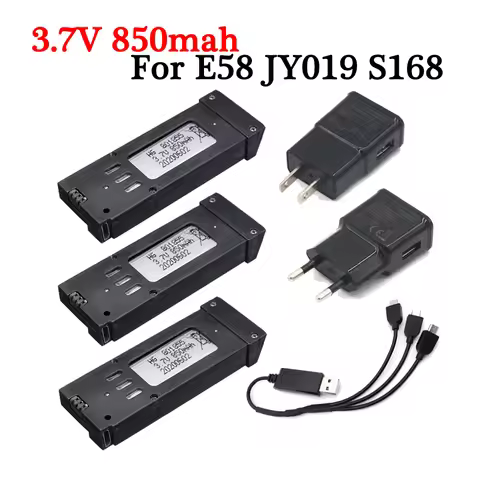 Upgrade Version 3.7V 850mah Lipo Battery for Eachine E58 JY019 S168 L800 X Pro Remote Control Drone 