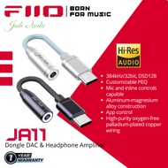FiiO Jade Audio JA11 / JA-11 / JA 11 USB Type C to 3.5mm Earphone/ Headphone DAC and Amplifier For I
