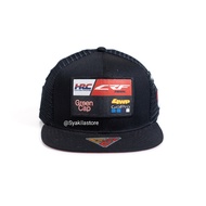CRF Racing Motorcycle Racing Cap Full Color Flat Cap Premium 100% Baseball Cap