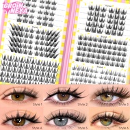 GROINNEYA   Large Capacity Volume Eyelash Box  Cat Eye 2-6 Style Mix  Faux Mink Cluster lusters Eyel