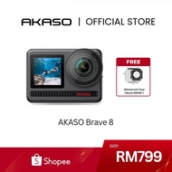AKASO Brave 8 - Action Camera | 4K60fps Video | 48MP Image | 8K Time Lapse | HindSight Pre-Record | 