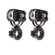 Spotlight 2Pcs LED 12v 24v Tricolor Strobe Headlight Bulb Laser Drive Motorcycle Light