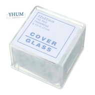 100pcs Transparent Slides Coverslips Coverslides 22x22mm For Microscope