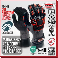 M-SAFE M-IPG CUT RESISTANT SAFETY IMPACT GLOVE/LIGHTWEIGHT/BREATHABLE/ABRASION RESISTANT/SARUNG TANG