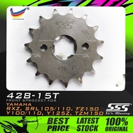 GEGANCU DEPAN SSS FRONT STEEL SPROCKET FOR YAMAHA RXZ,FZ150,TZM,Y100,Y110,SRL105/110,Y125/Z/ZR,SYM V