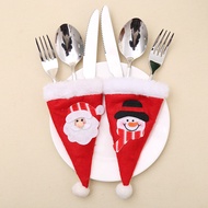 Home Home Christmas Decorations Christmas Cutlery Set Christmas Stickers Small Hat Cutlery Bag Chris