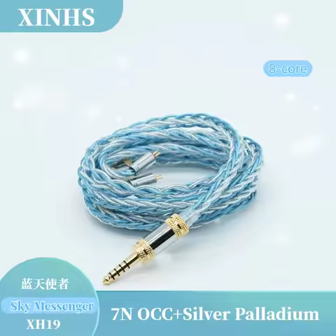 XINHS XH19 Sky Messenger 8-Cores 7N Monocrystalline Copper + Silver Palladium HIFI Headphone Upgrade