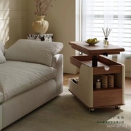 Household Living Room Modern Foldable Sofa Cart Simple Lifting Mobile Cart Coffee Table Small Apartm