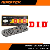 DID Light and Heavy Duty Motorcycle Chain – size 428 x 110 / 120 / 130