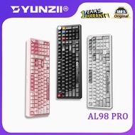 Yunzii AL98 PRO Triple-mode Wireless Mechanical Keyboard - Customized 28K Aluminum Keycaps ARGB Gami