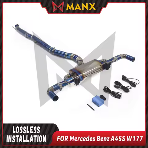 For Mercedes AMG A45S W177 Titanium Exhaust Full Catback System High Performance Sound Lightweight R