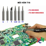 T18 soldering tips of all kinds, used for soldering hands, soldering stations FX-888, 888D, 8801...