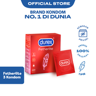 Durex Fetherlite 3s - Kondom Extra Tipis Aman Pria