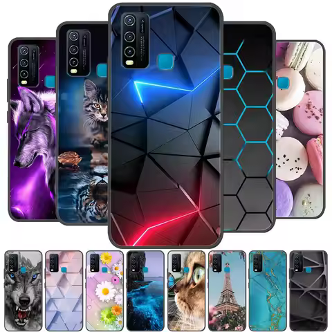 For Coque vivo Y30 Y50 Case Silicon Back Cover Phone Case For vivo 1938 1935 Cases Soft bumper Funda