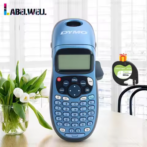 Dymo LT-100H Label Printer Portable Dymo LetraTag LT100H Label Maker Self-adhesive Labeling Machine 