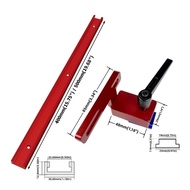 Aluminium Alloy T-track 30 Type Miter Track Stop - Woodworking Chute Rail, T-track T-slot Miter Trac