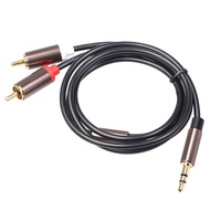 Rca Cable Hifi Stereo 3.5Mm To 2Rca Audio Cable Aux Rca Jack 3.5 Y Splitter for Amplifiers Audio Car