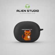 【ALIEN STUDIO】 3D Style Silicone Protective Cover for Baseus Airgo AS01 Case + Cleaning Pen + Lanyar