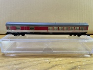 N Scale Fleischmann (Germany) European Passenger Cars 6 colours length 16 cm’s used condition. รถโดย