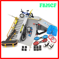 FKMCF สเก็ตบอร์ดสกู๊ตเตอร์นิ้ว FKMCF Fffdsh ของเล่นแต่งบ้านนิ้วจักรยาน BMX ปลายนิ้วสองล้อขนาดเล็กสเก็ตบอร์ดสกู๊ตเตอร์เด็ก HFDSH