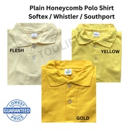 Polo Shirt Flesh, Gold, Yellow | Unisex | Honeycomb Fabric | Softex Southport Whistler