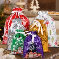 1 Christmas Ribbon Multi Functional Fashionable Gift Bag Christmas Candy Cookie Gift Bag