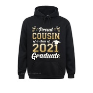 Proud Cousin Of A Class Of 2021 Graduate Senior 2021 Gift Mens Hoodies Customized Autumn Sweatshirts Hip Hop Hoods Cute Size Xxs-4Xl