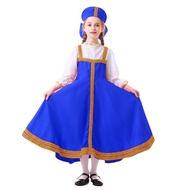 JURHOMIE Dance Wear Russian Dance Costume Fancy Dress Folk Dress Ethnic Wear Sarafan Folk Girls