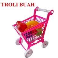 Mainan Anak Perempuan Keranjang Belanja/ Trolly Buah atau Keranjang Buah