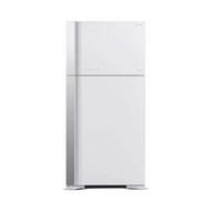 HITACHI 550L 2 DOOR FRIDGE RVG690P7MSGPW (GLASS PURE WHITE)