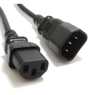 Longwell IEC C14 to C13 Male to Female Computer PDU 17AWG Power Cord Extension Cable 2.5m 2.5 Meters