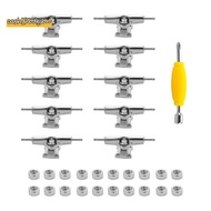 10 Pcs 29mm Fingerboard Trucks Finger Skateboard Deck with Nuts with Spanner Screwdriver for Finger 